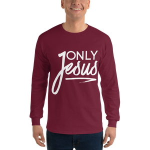 Only Jesus Maroon Long-Sleeved Shirt